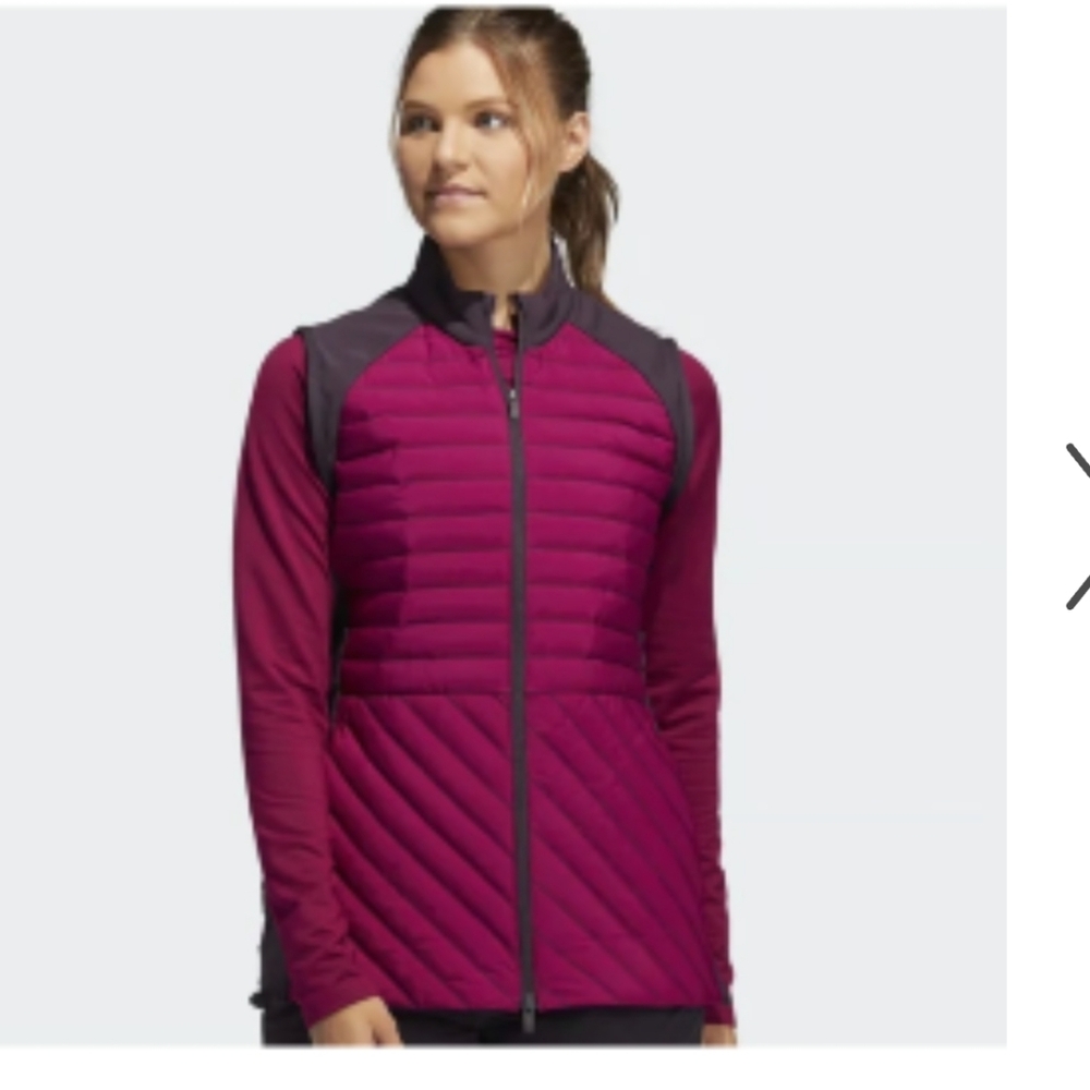 🏷Adidas Frostguard Women's Vest Golf Down Vest Jacket - M MSRP $150